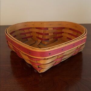 Longaberger heart shaped basket Y2K era